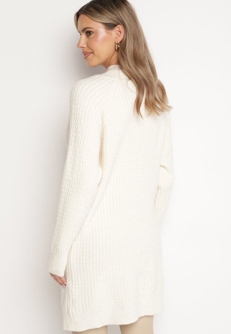 belcci Cardigan Clasic Bej deschis structurat cu buzunare Venithae