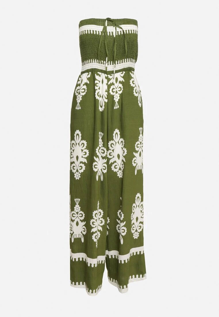 belcci Salopetă Verde din viscoză Fără mâneci cu model geometric Orceria
