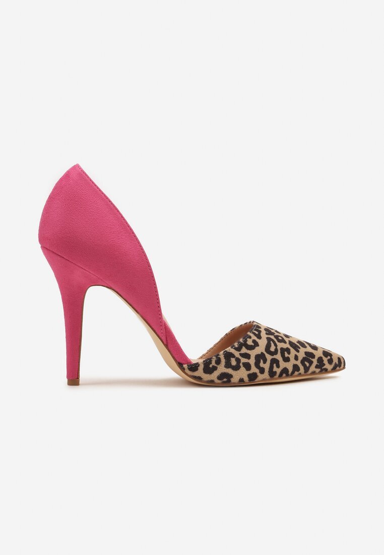 bellucci Pantofi stiletto Fucsia cu imprimeu leopard Elaniwena