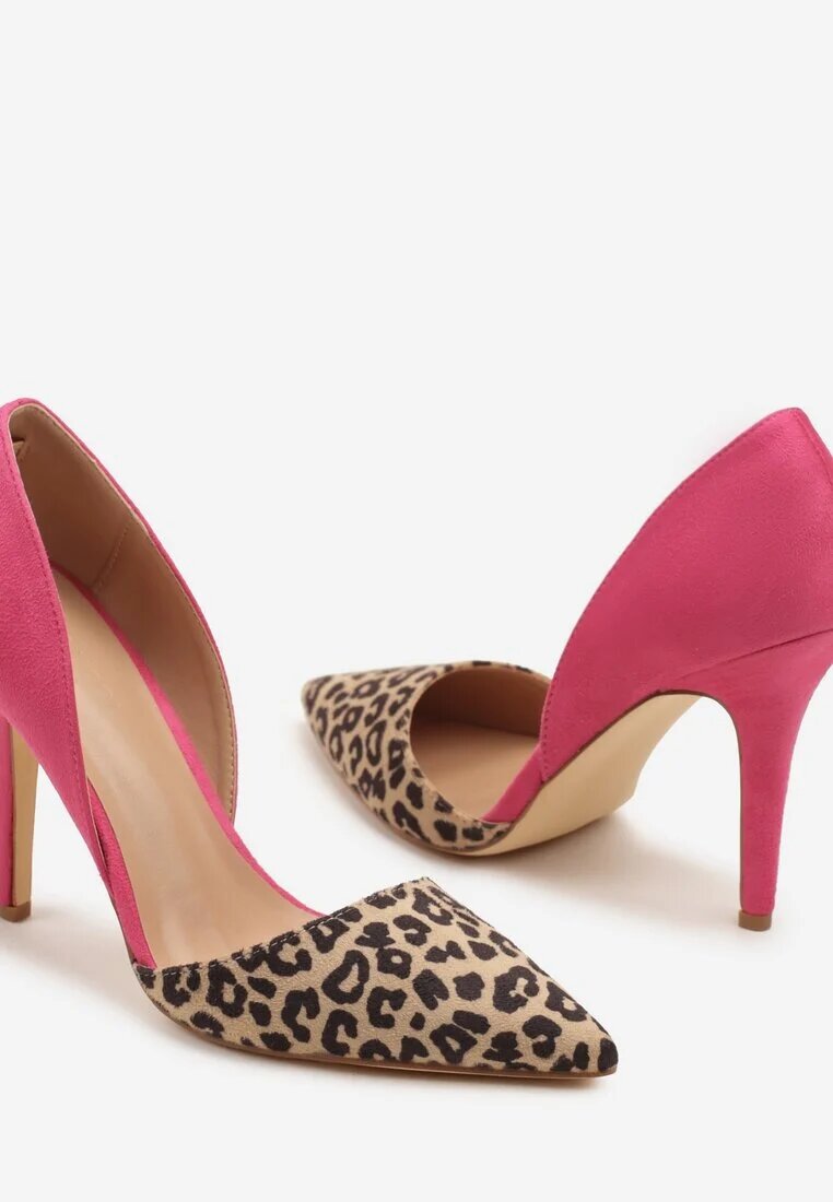 bellucci Pantofi stiletto Fucsia cu imprimeu leopard Elaniwena