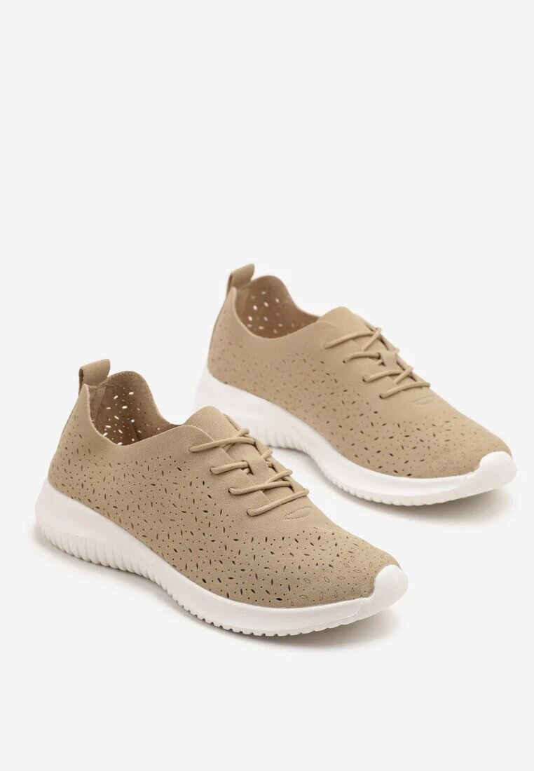 bellucci Sneakers Bej cu fața perforată Grellio