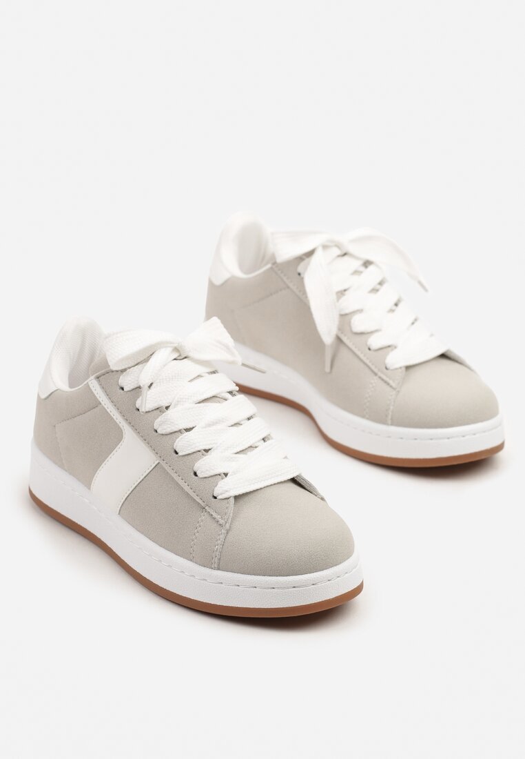 bellucci Sneakers Gri Decorați cu o baretă Zrulla