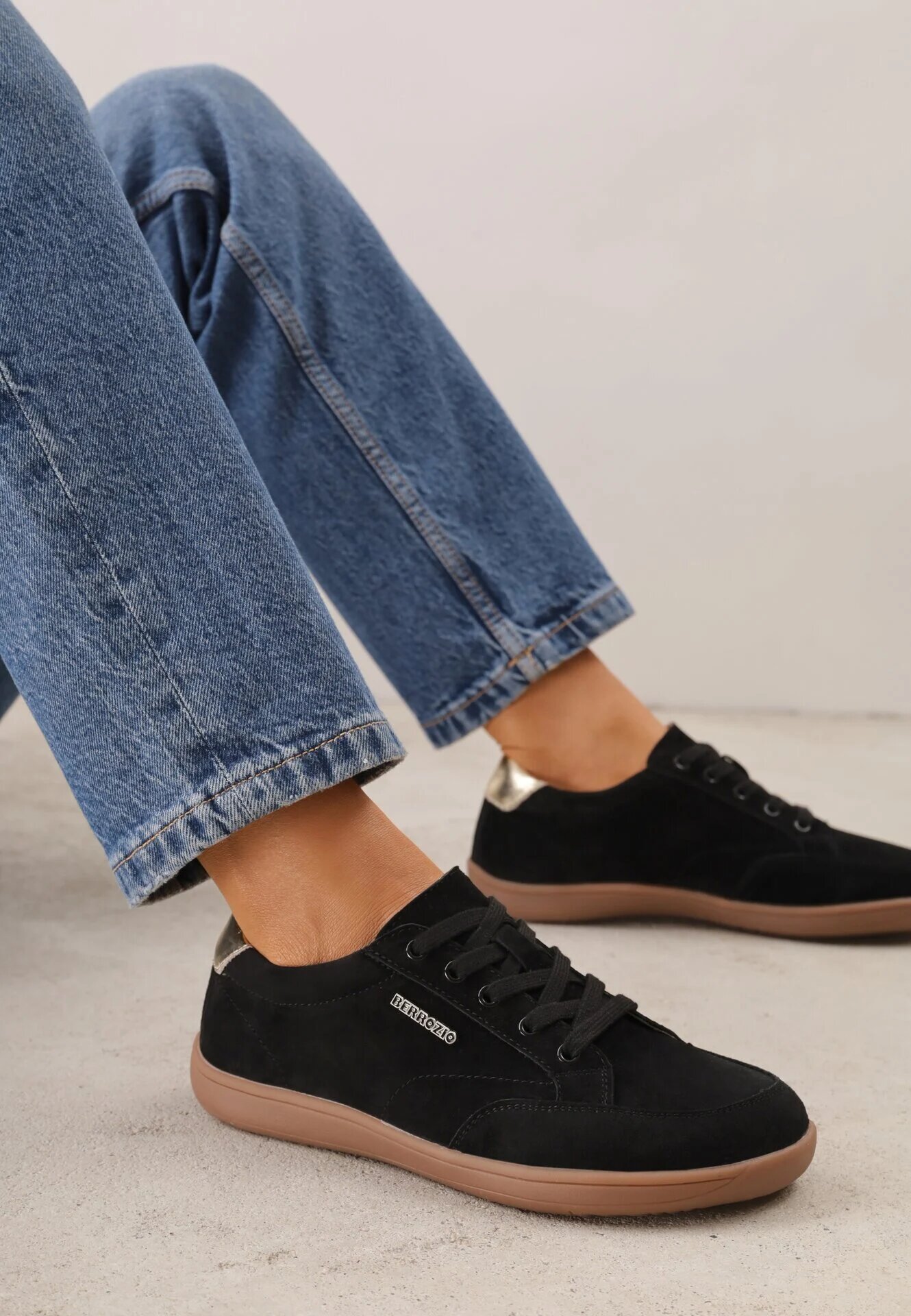 berrozio Sneakers din piele în stil retro tip barefoot Ignatia Negri