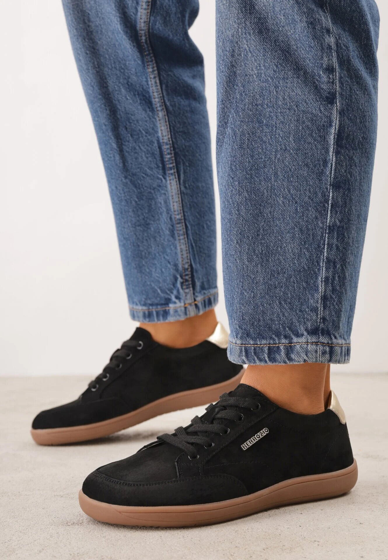 berrozio Sneakers din piele în stil retro tip barefoot Ignatia Negri