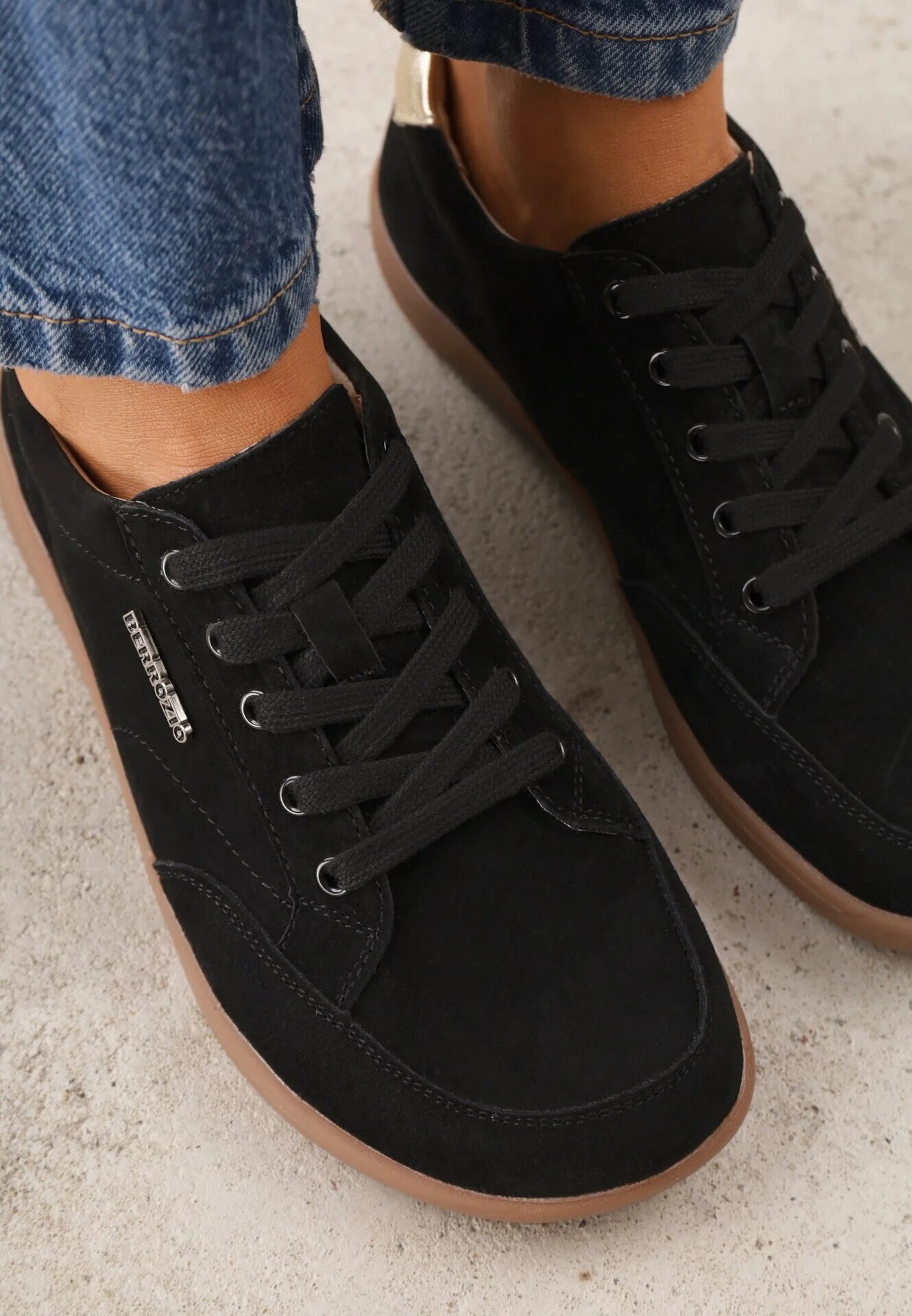 berrozio Sneakers din piele în stil retro tip barefoot Ignatia Negri