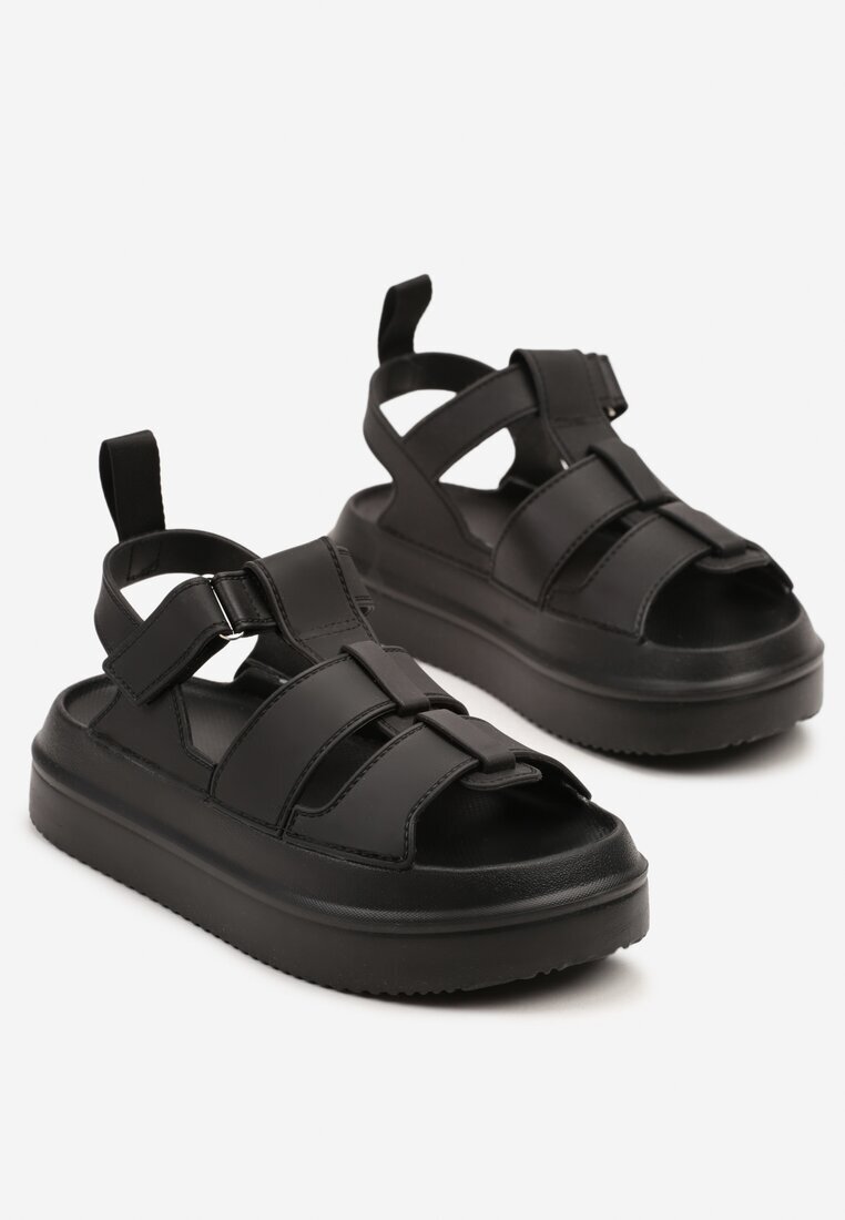 bestelle Sandale Negre Gladiatoare Cu scai Falarosea