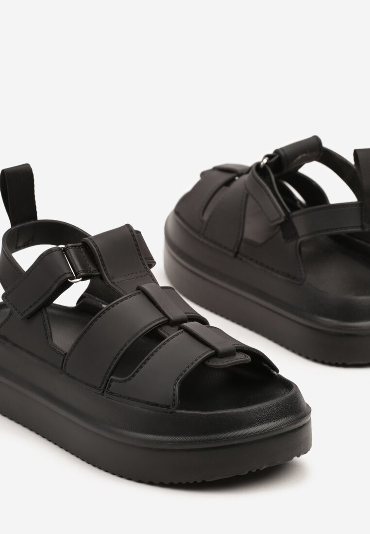 bestelle Sandale Negre Gladiatoare Cu scai Falarosea