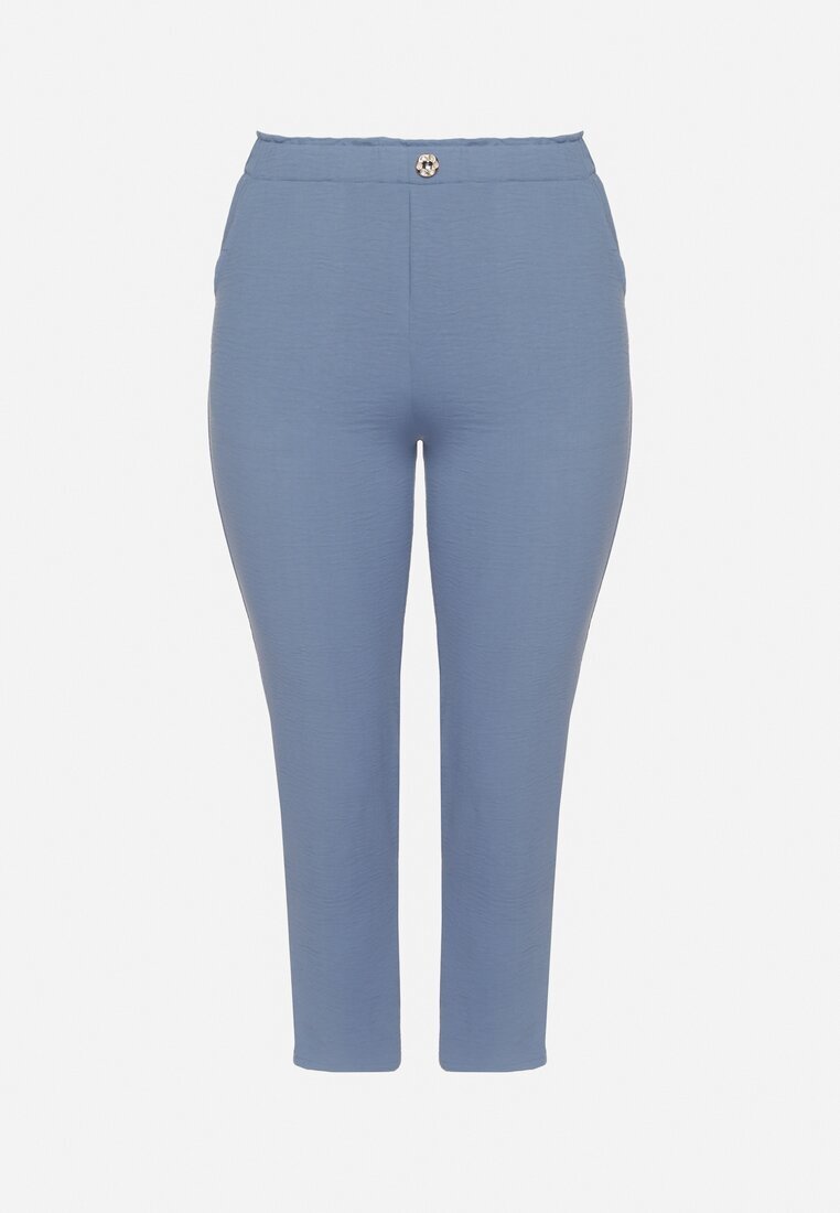 bh forever Pantaloni Albaștri cu Croi Drept cu Elastic în Talie Filavia