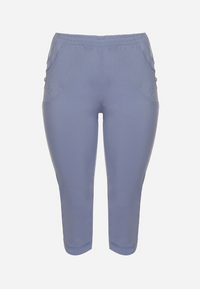 bh forever Pantaloni Albastri cu Vâscoză Decorați cu Buzunare Liranta