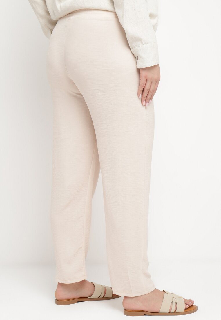 bh forever Pantaloni Bej deschis Casual cu elastic în talie cu buzunare oblice Mousesa