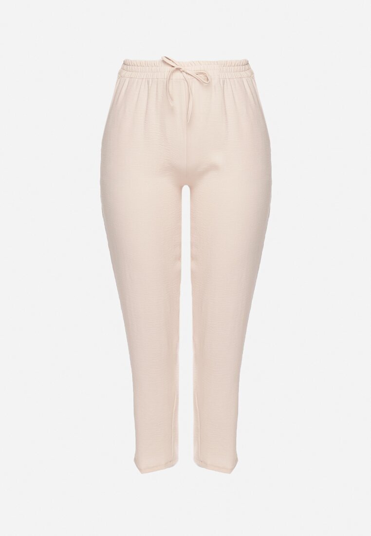 bh forever Pantaloni Bej deschis Casual cu elastic în talie cu buzunare oblice Mousesa