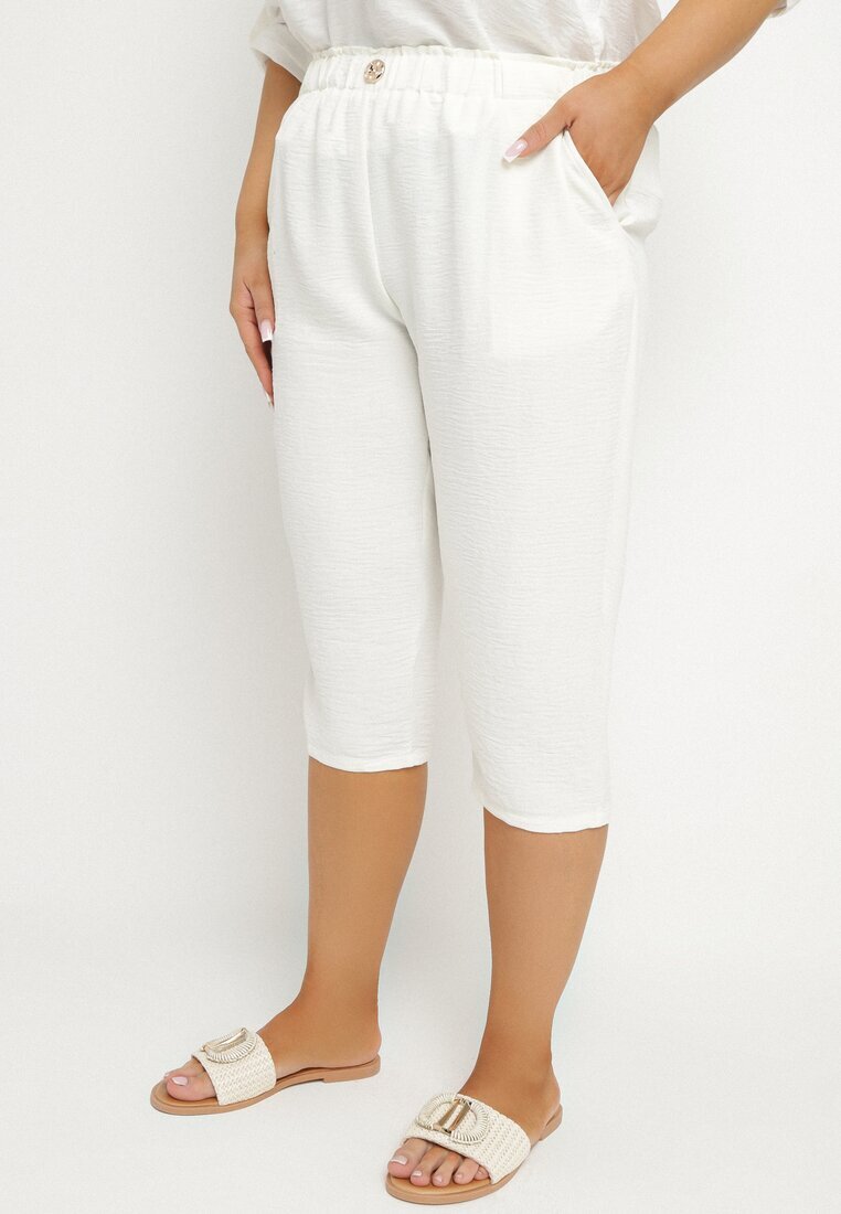 bh forever Pantaloni Bej Deschis cu elastic în talie 7/8 Tenimira