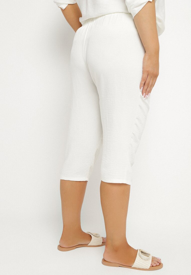 bh forever Pantaloni Bej Deschis cu elastic în talie 7/8 Tenimira