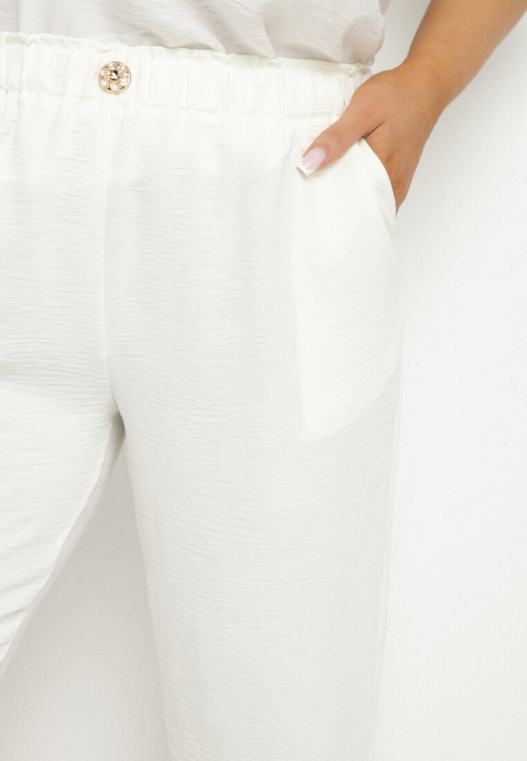 bh forever Pantaloni Bej Deschis cu elastic în talie 7/8 Tenimira