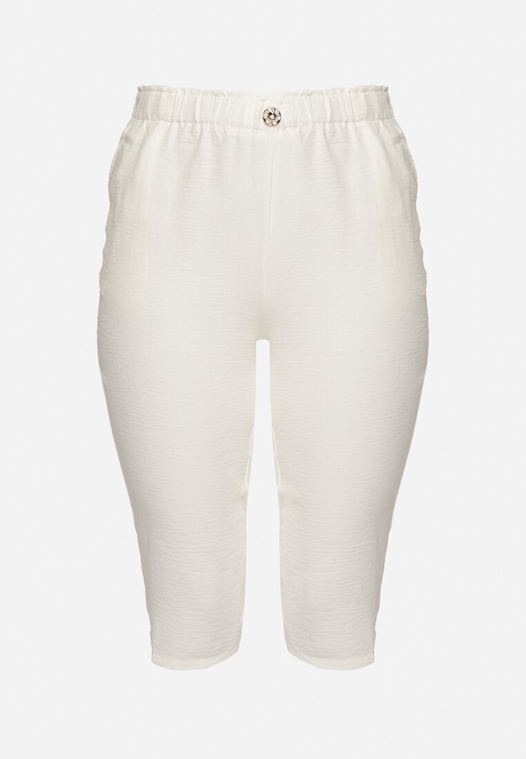 bh forever Pantaloni Bej Deschis cu elastic în talie 7/8 Tenimira