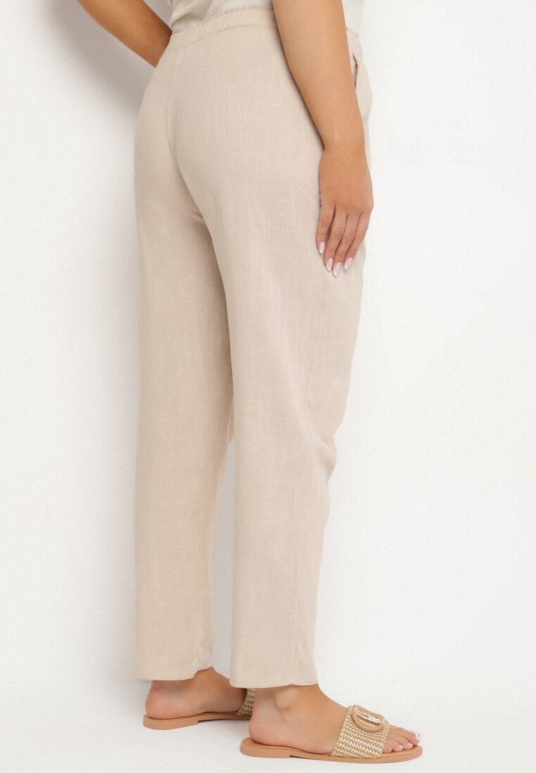 bh forever Pantaloni Bej deschis cu In cu Croială Clasică Liravaia