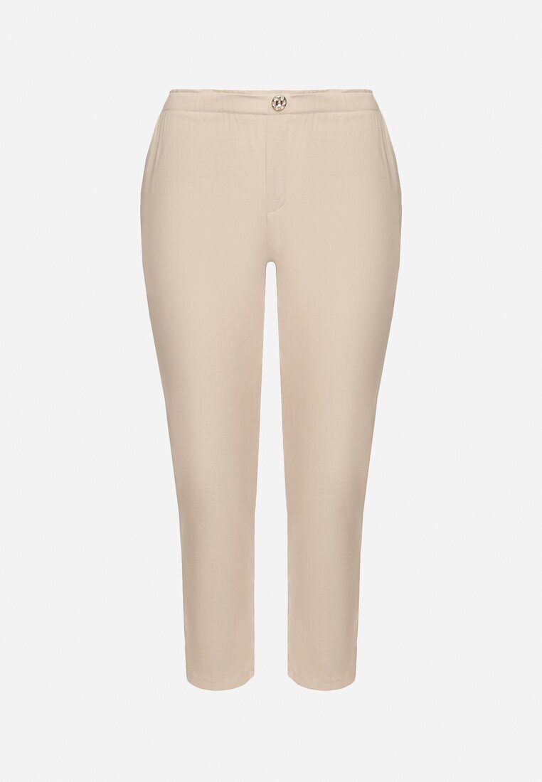 bh forever Pantaloni Bej deschis cu In cu Croială Clasică Liravaia