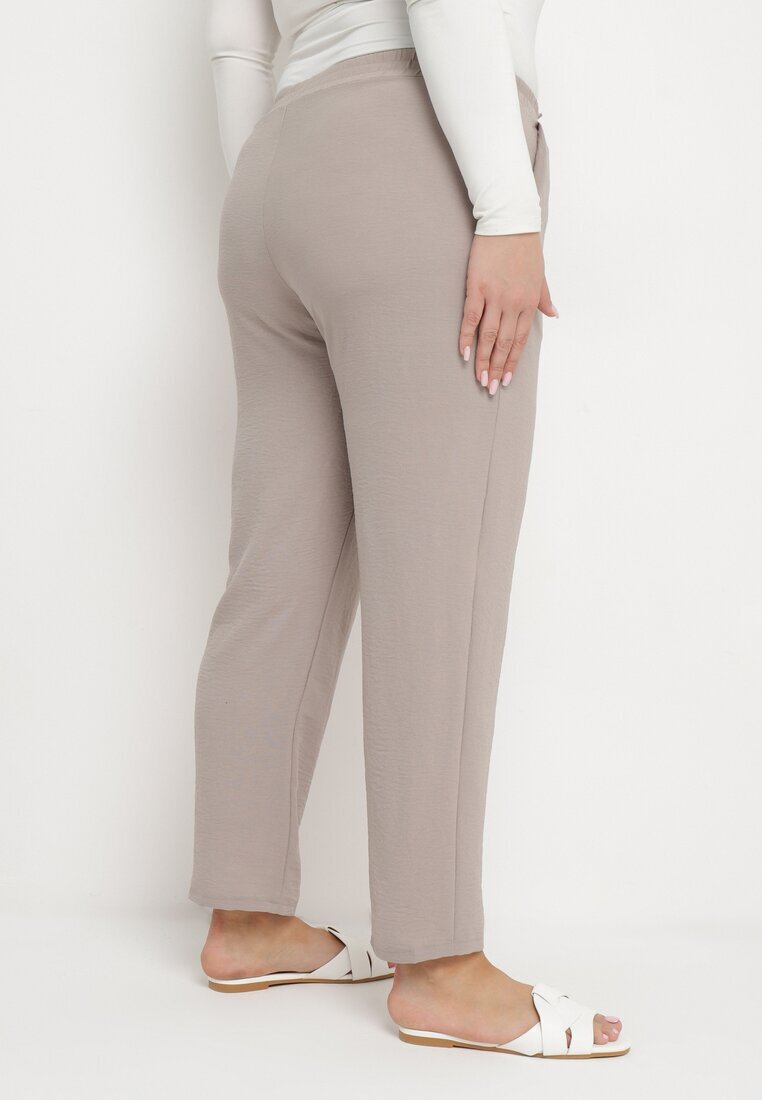 bh forever Pantaloni Gri Casual cu bandă elastică în talie cu buzunare oblice Mousesa