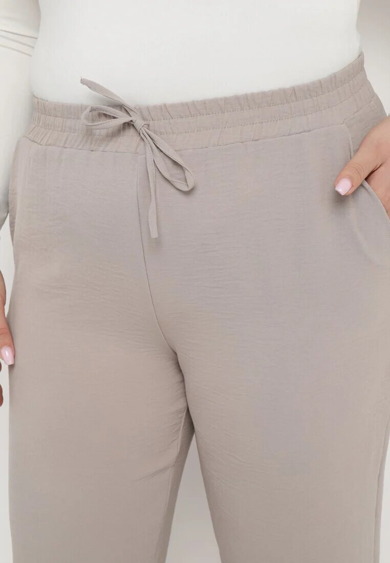bh forever Pantaloni Gri Casual cu bandă elastică în talie cu buzunare oblice Mousesa