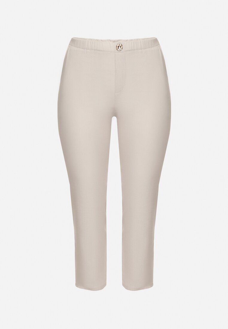 bh forever Pantaloni Gri cu In cu Croială Clasică Liravaia