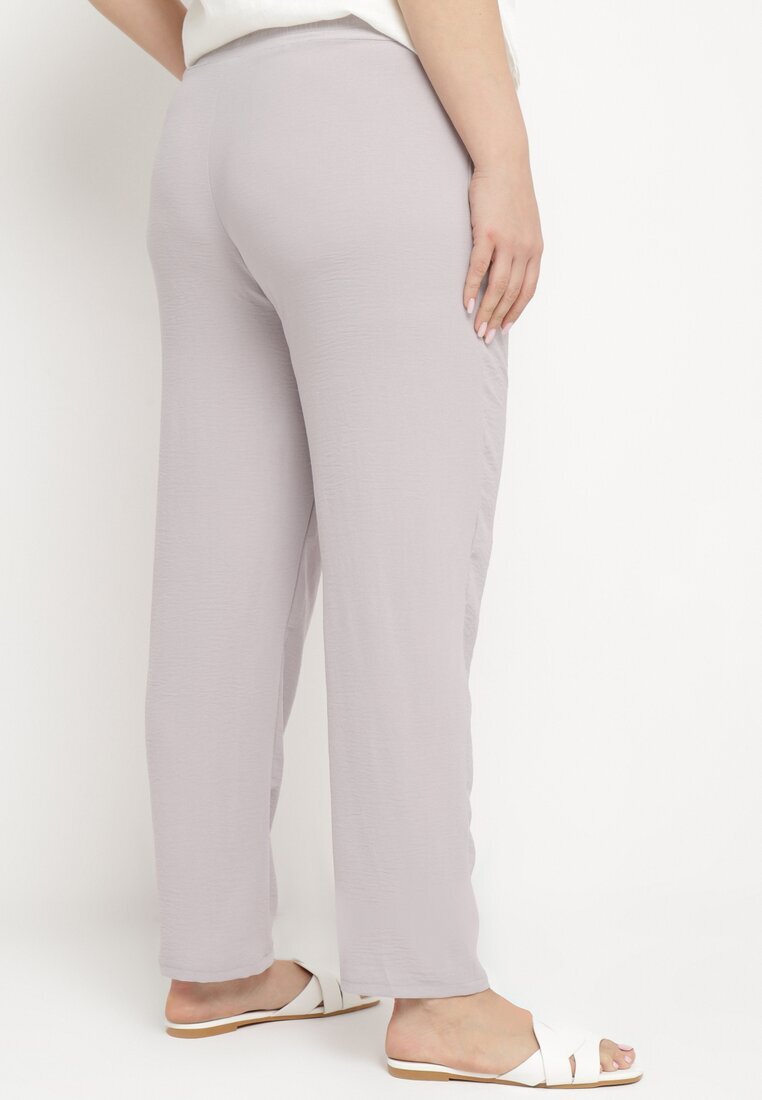 bh forever Pantaloni Gri deschis Casual cu bandă elastică în talie cu buzunare laterale Mousesa