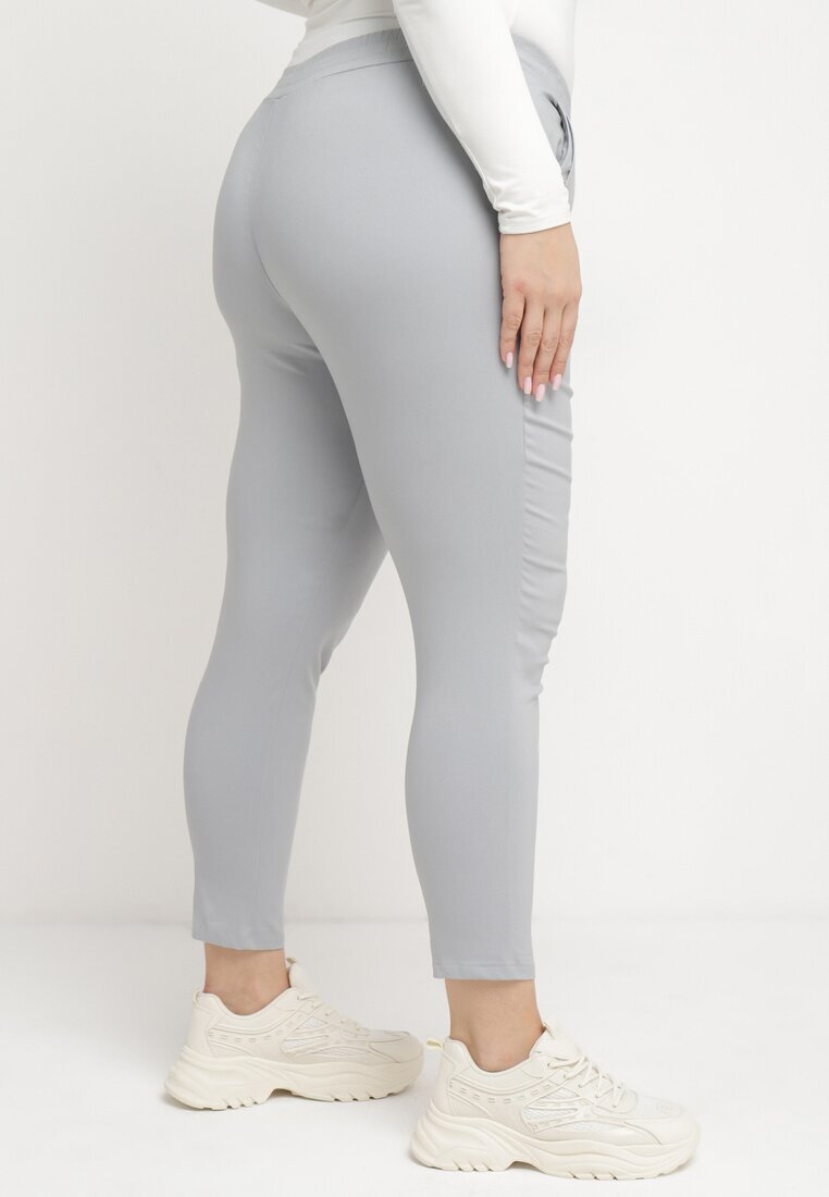 bh forever Pantaloni Gri deschis cu lungime 7/8 și Buzunare Gavotta