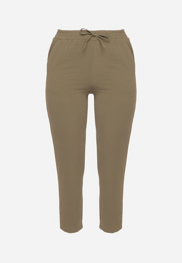 bh forever Pantaloni Verzi Casual cu talie elastică cu buzunare laterale Mousesa