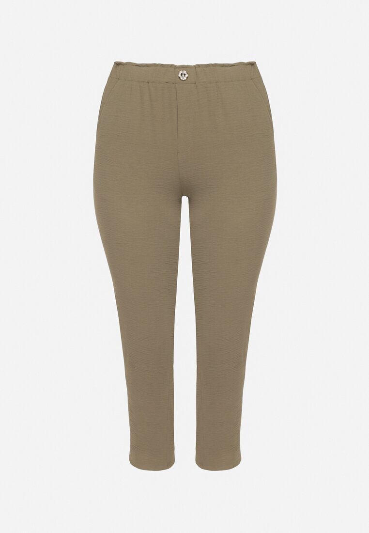 bh forever Pantaloni Verzi cu Croială Dreaptă cu Elastic în Talie Filavia