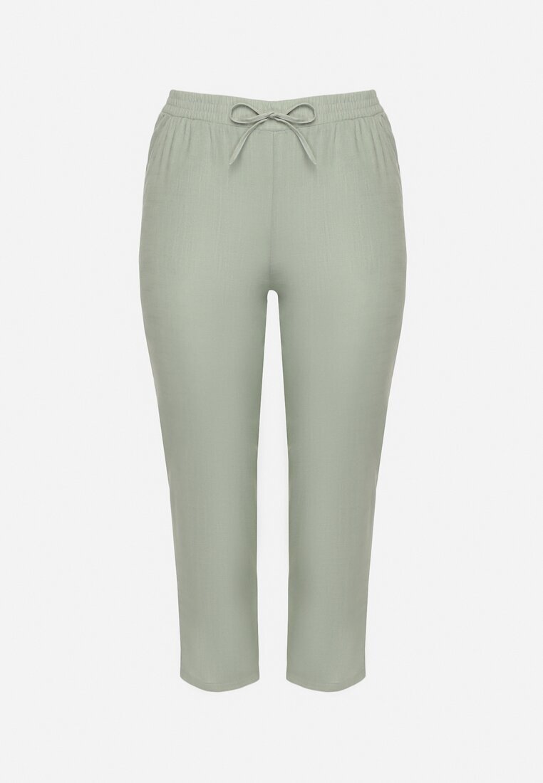 bh forever Pantaloni Verzi cu In și Gumă Elastică în Talie Nativena