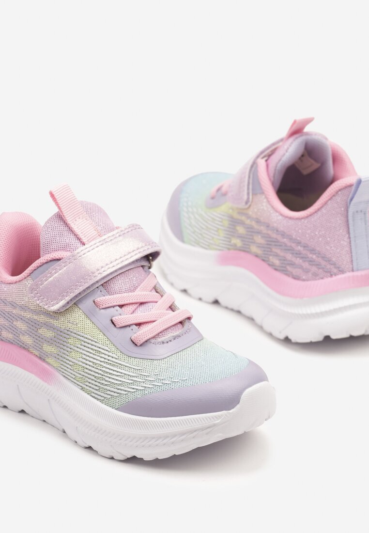 bi&ki Adidași Roz cu branț din piele și efect Ombre Maivana