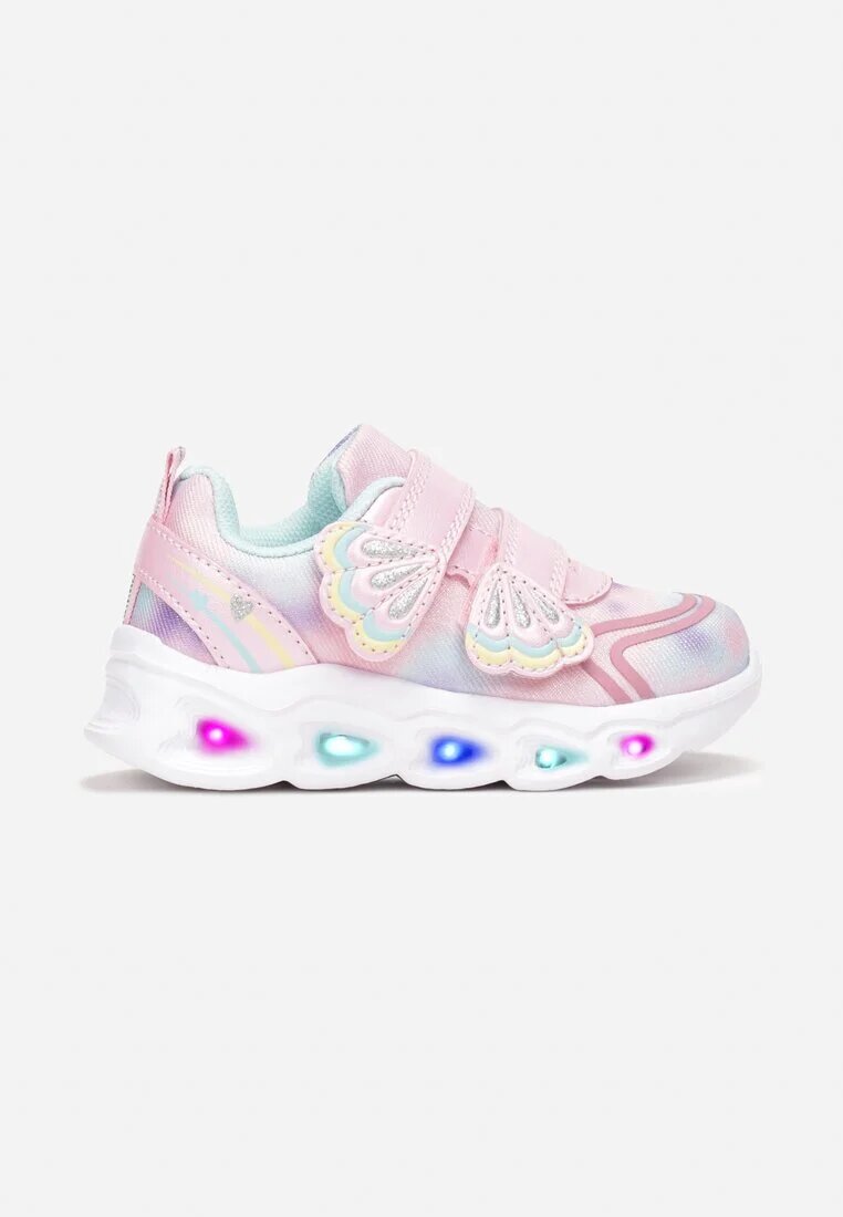 bi&ki Încălțăminte sport Roz pe talpă luminoasă cu curele decorative și cu branț din piele Aubrianna