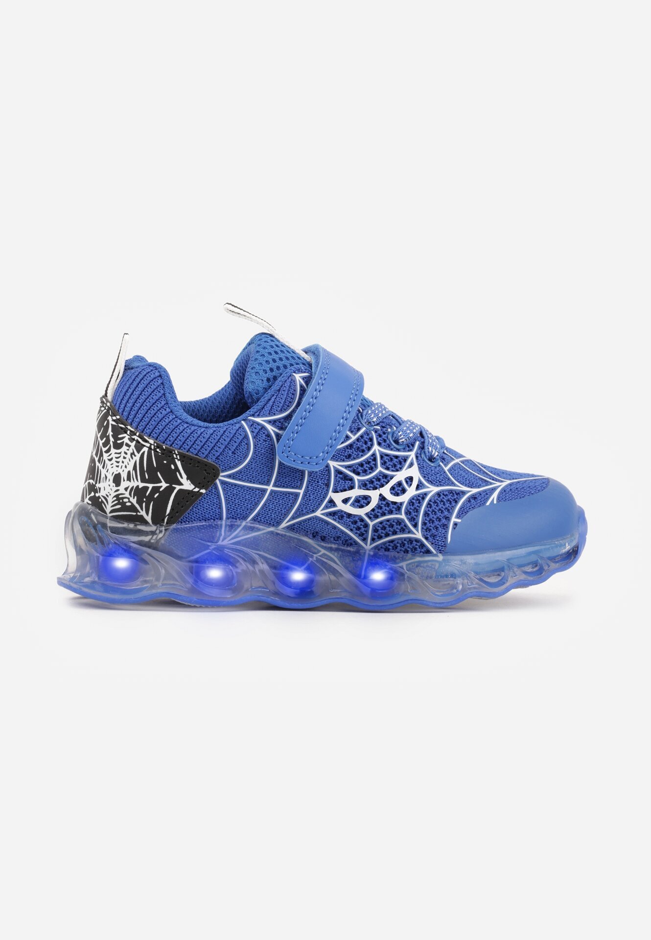 bi&ki Pantofi Sport Albastri cu Talpă Luminoasă LED și Motiv Pânză de Păianjen Zidola