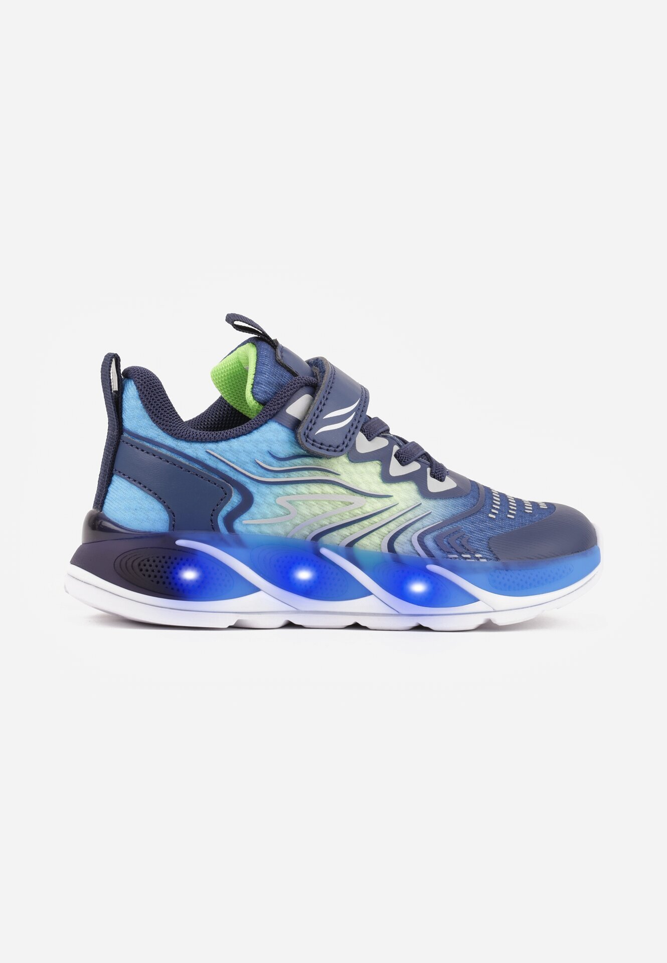 bi&ki Pantofi Sport bleumarin cu Talpă LED și Închidere cu Scai Zidele