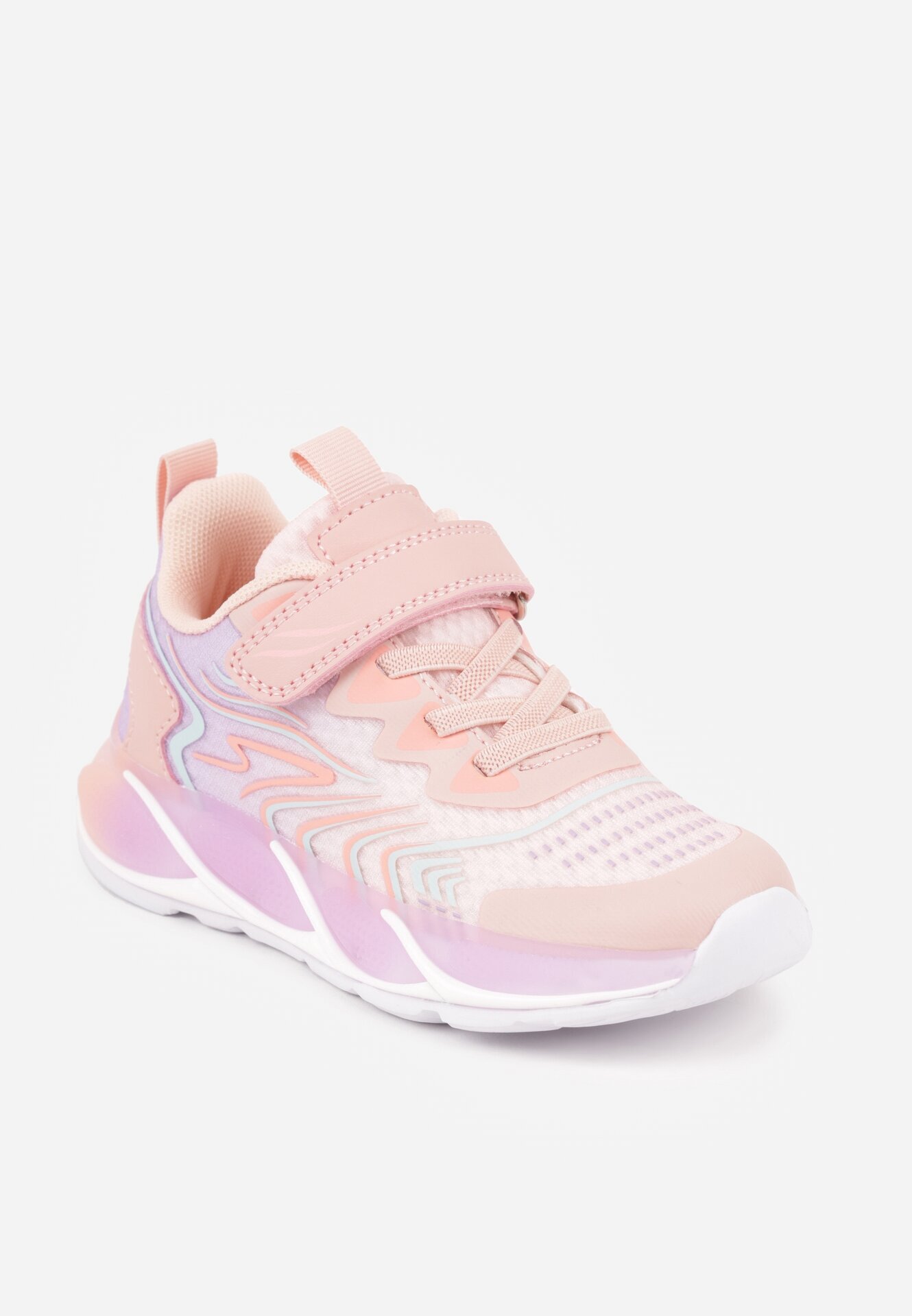bi&ki Pantofi Sport Roz cu Talpă LED și Închidere cu Scai Zidele