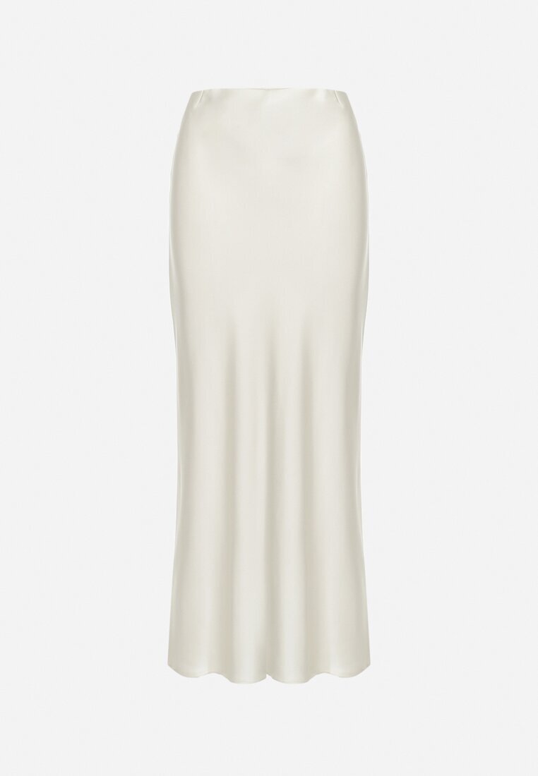 bisou's project Fustă Maxi de satin Bej deschis Shapas