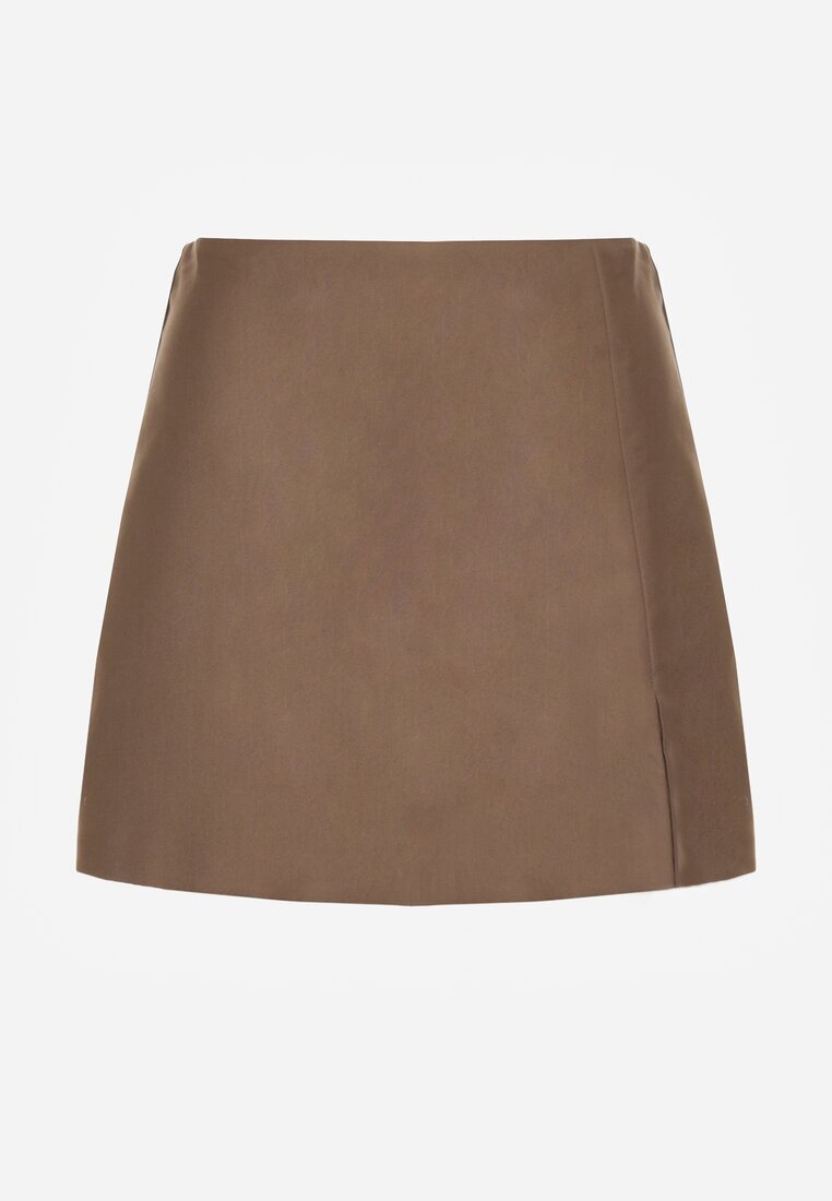 bisou's project Fustă-pantalon scurtă Bej cu Decupaj Lateral Irindel