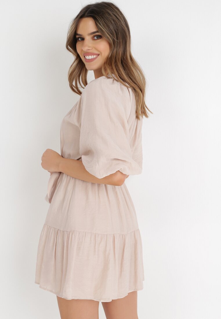 bisou's project Rochie Bej Hyromela