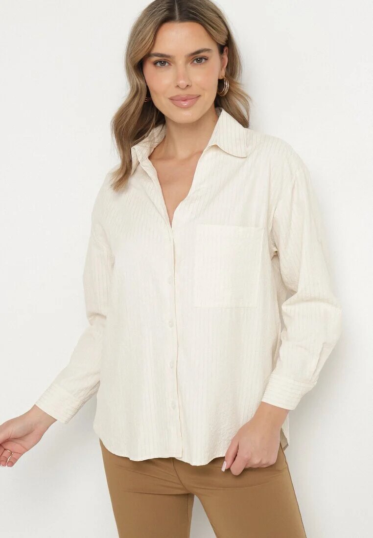 bludeise Cămașă Galbenă Din Bumbac Cu Dungi Delicate Lissse
