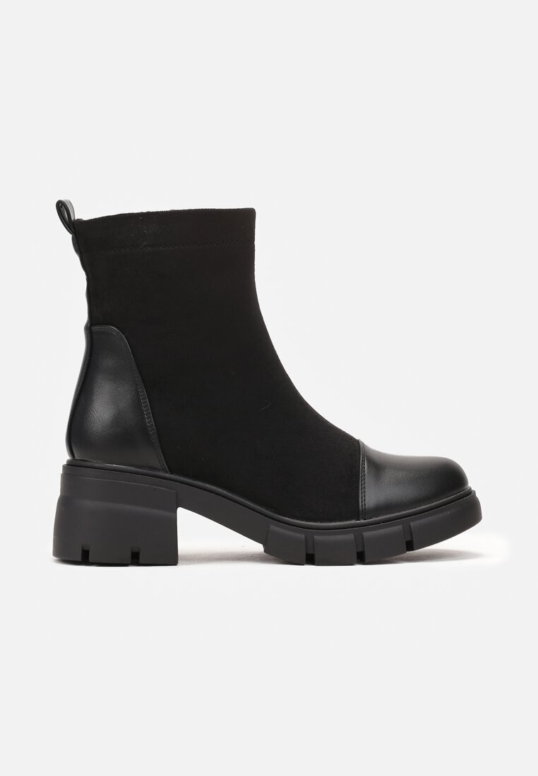  Botine Negre cu toc jos Alimexa