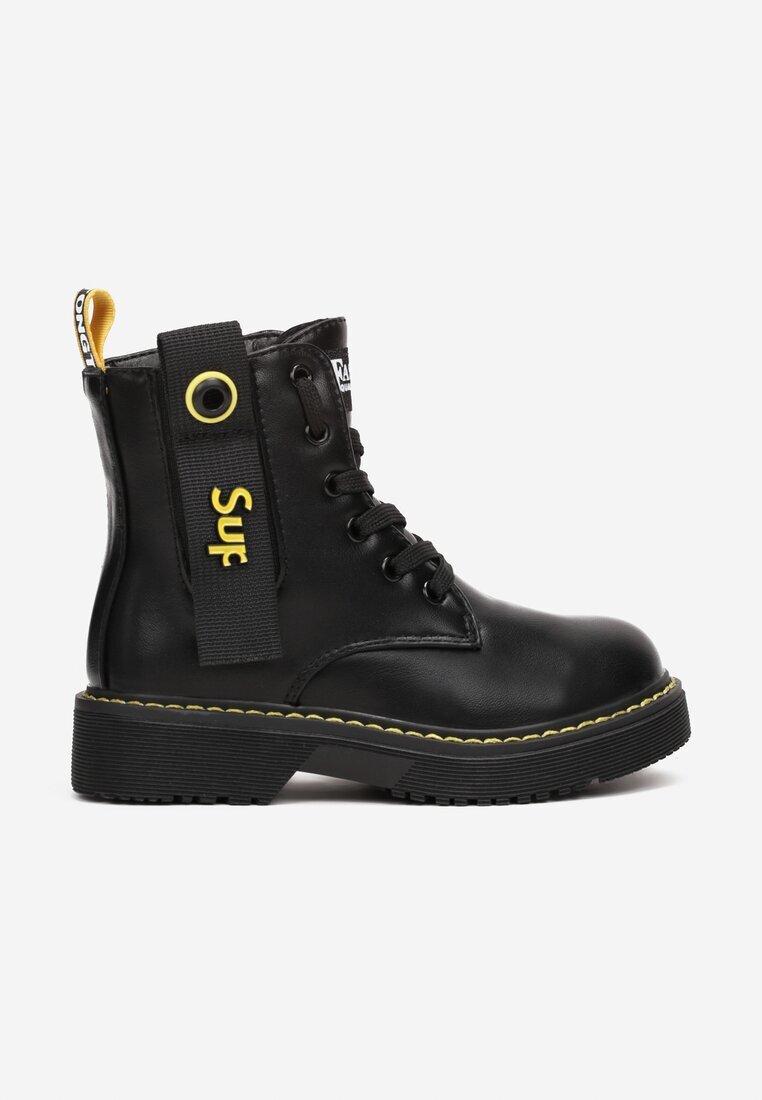  Botine Negre-Galbene worker Ampadia
