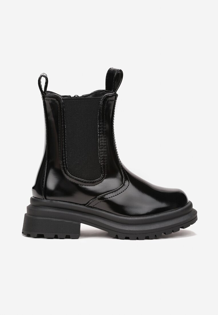  Botine Negre Ghete chelsea Hephzibah
