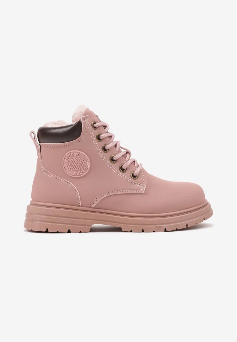  Botine Trapper Roz Casual pe Talpă Plată Nelabria