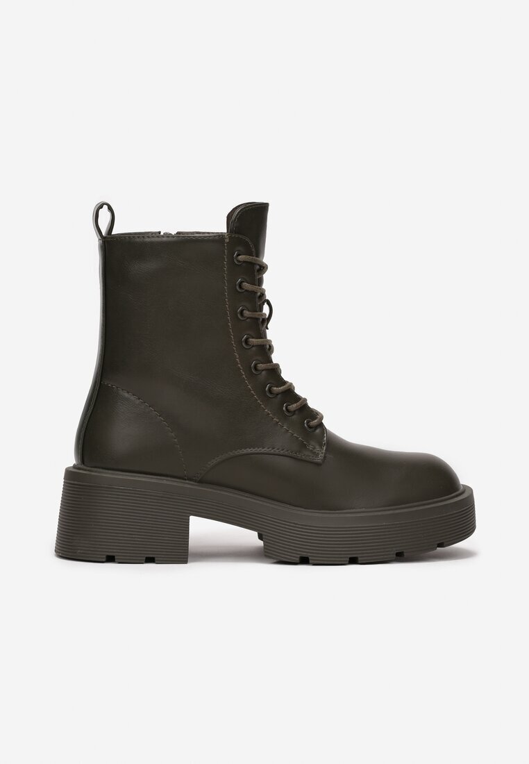  Botine Verzi Worker pe Talpă Groasă Lockharner