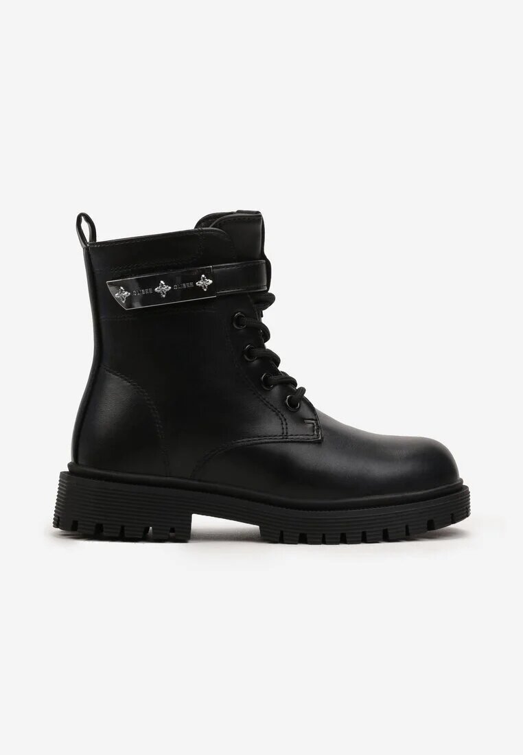  Botine Workeri Negre Căptușite Harnia