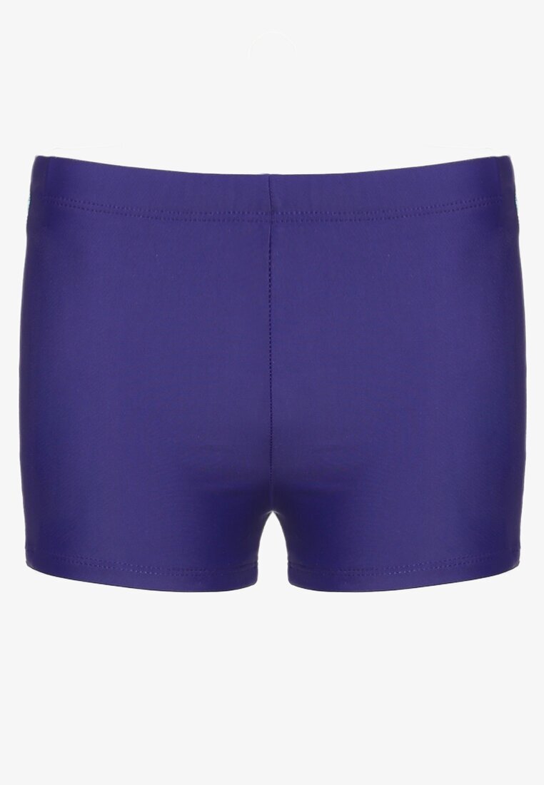  Boxeri de baie Bleumarin cu bandă decorativă pe laterale Ladulila