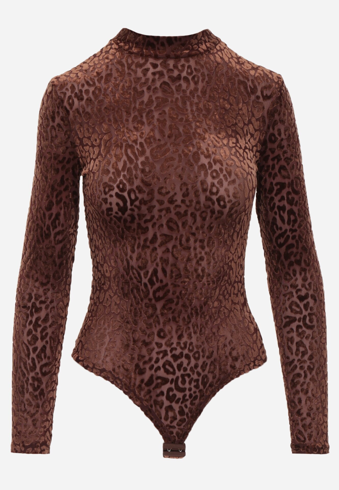 by swan Body din plasă cu vâscoză cu imprimeu leopard Antiresa Maro
