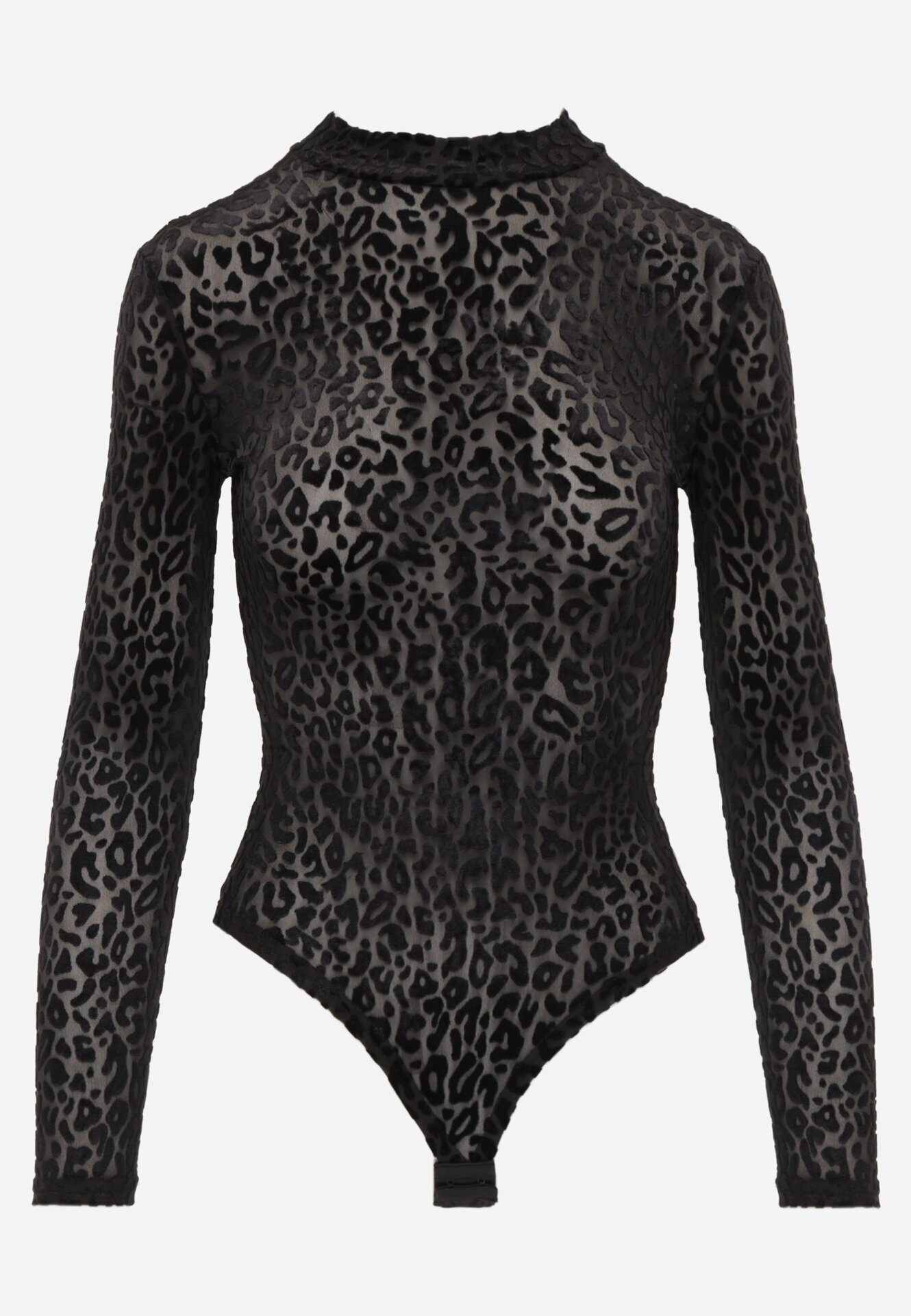 by swan Body din plasă cu vâscoză cu imprimeu leopard Antiresa Negru