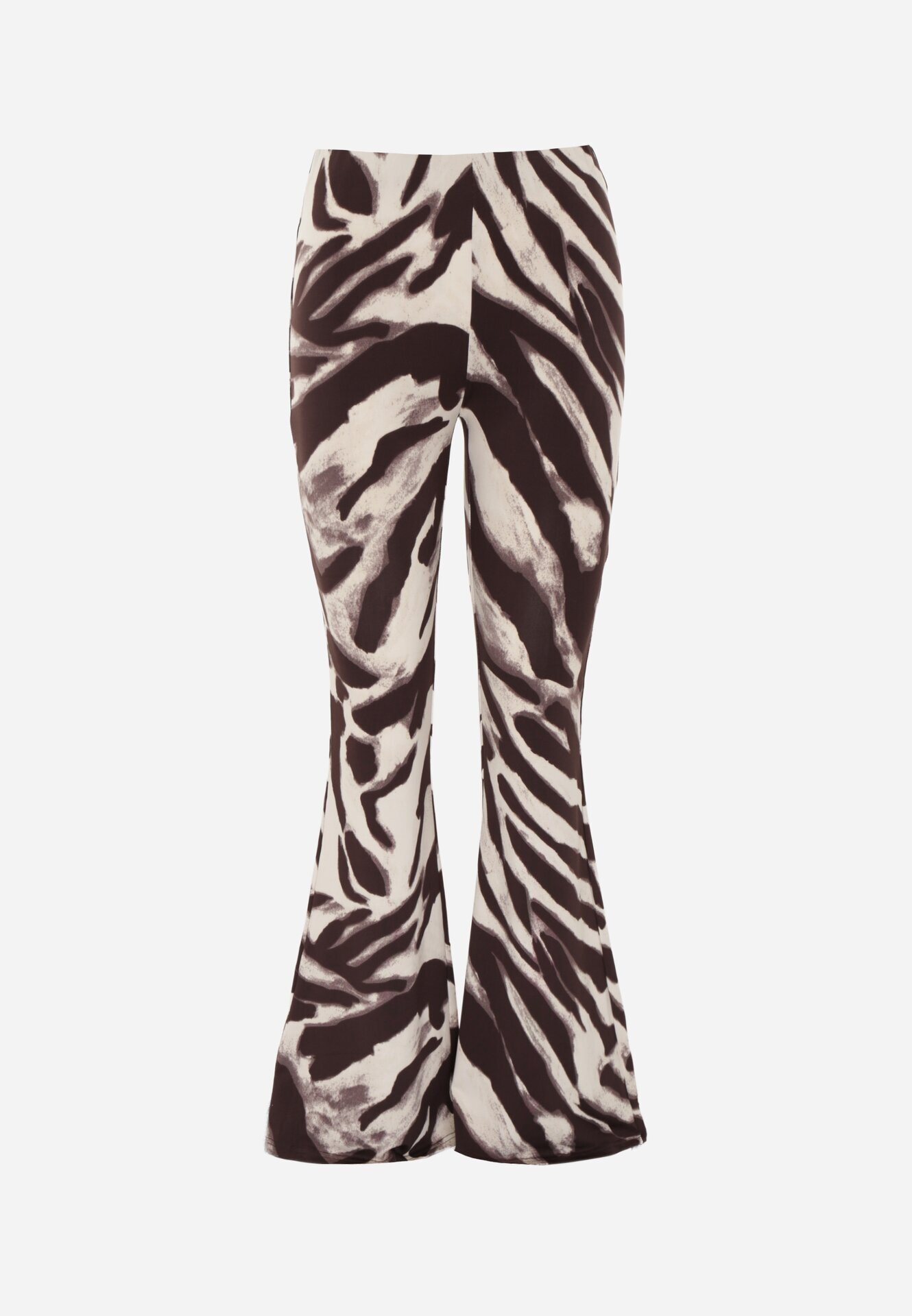 by swan Pantaloni Clopot cu viscoză cu imprimeu animal Drilvina Maro
