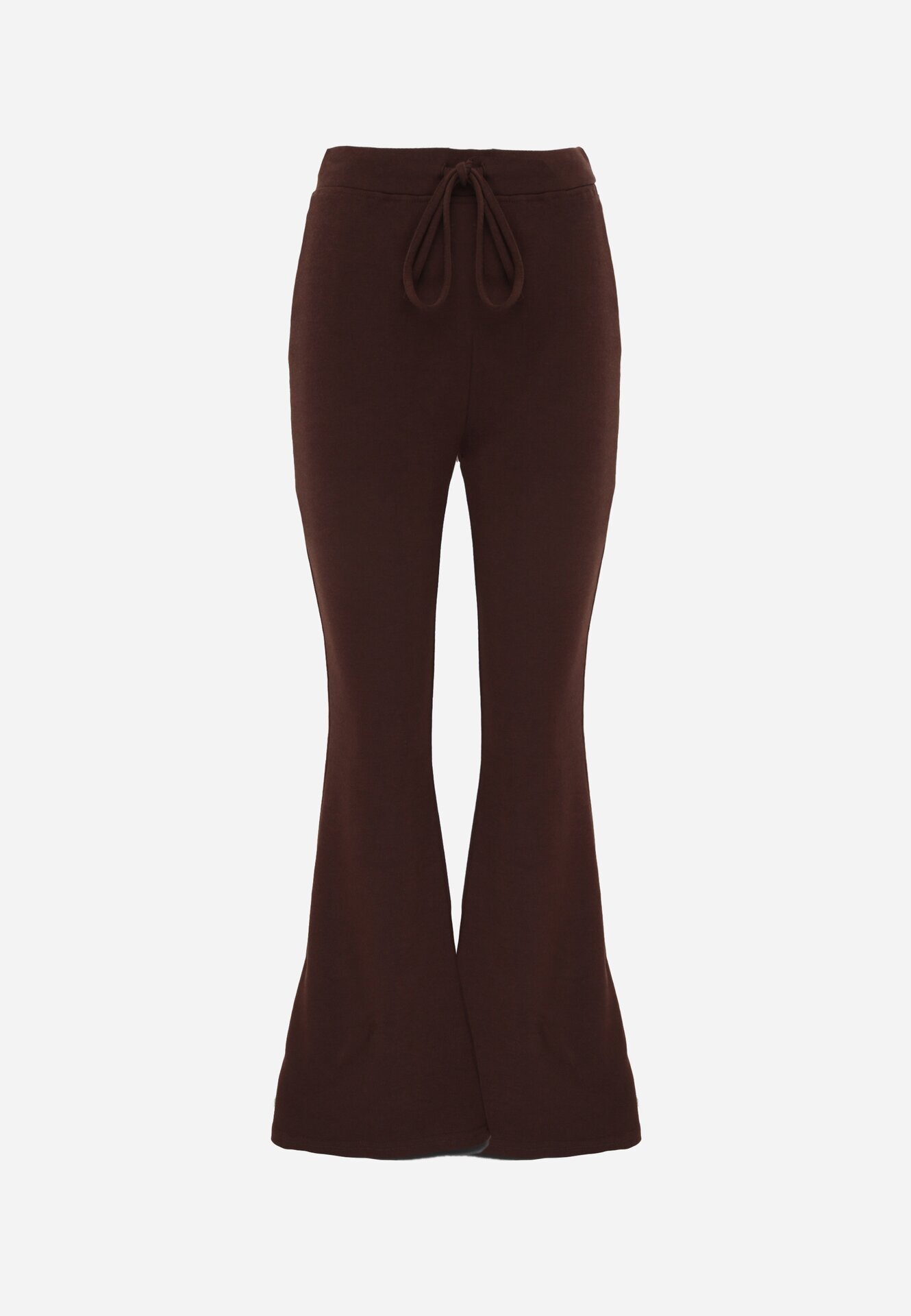 by swan Pantaloni tricot din bumbac cloș cu cusătură modelatoare Velvira Maro