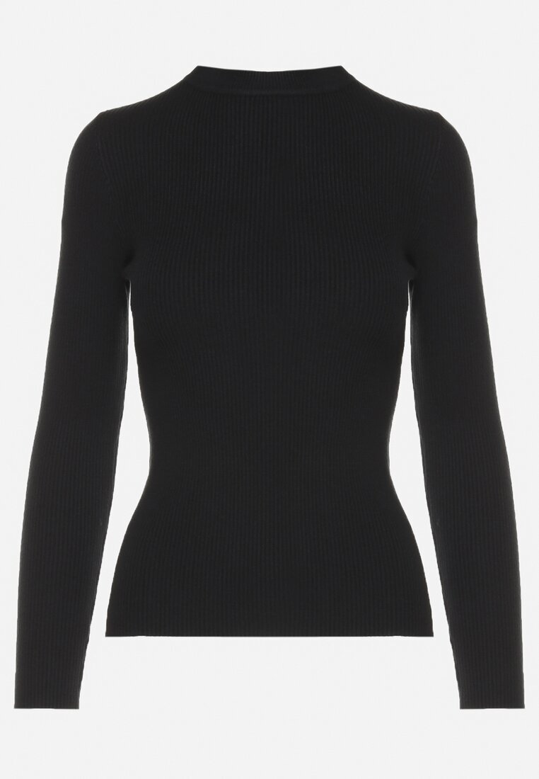 by swan Pulover Clasic Negru cu Viscoză Valentivra
